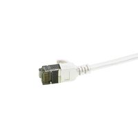 LogiLink CQ9071S RJ45 Netwerkkabel, patchkabel CAT 6A U/FTP 5.00 m Wit Extreem dun, Vlambestendig, Flexibel, Folie afscherming, Halogeenvrij, Snagless, - thumbnail