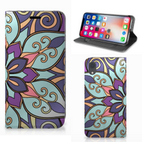 Apple iPhone Xr Smart Cover Purple Flower - thumbnail