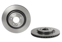 Remschijf COATED DISC LINE BREMBO, Remschijftype: Binnen geventileerd, u.a. für Land Rover