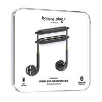 Happy Plugs | Draadloze II Hoofdtelefoon | Draadloze Bluetooth met In-line afstandsbediening en microfoon | Zwart Goud One Size