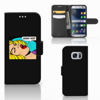 Samsung Galaxy S7 Wallet Case met Pasjes Popart Oh Yes