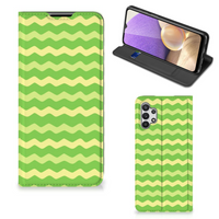 Samsung Galaxy A32 5G Hoesje met Magneet Waves Green