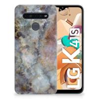 LG K41s TPU Siliconen Hoesje Marmer Grijs