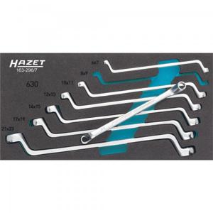 Hazet 163-296/7 Dubbele ringsleutelset 7-delig 6 - 22 mm DIN 838, DIN ISO 10104