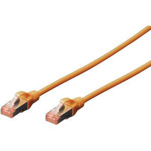 Digitus DK-1644-010/OR RJ45 Netwerkkabel, patchkabel CAT 6 S/FTP 1.00 m Oranje Halogeenvrij, Verdraaide paren 1 stuk(s)