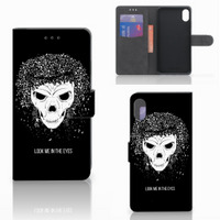 Telefoonhoesje met Naam Apple iPhone Xs Max Skull Hair