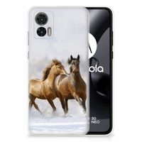 Motorola Edge 30 Neo TPU Hoesje Paarden - thumbnail