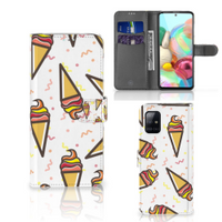 Samsung Galaxy A71 Book Cover Icecream - thumbnail