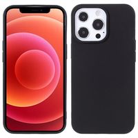 Anti-Vingerafdruk Mat iPhone 13 Pro Max TPU Hoesje - Zwart