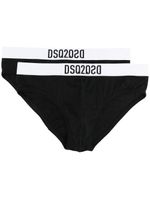 DSQUARED2 boxer à taille à logo - Noir