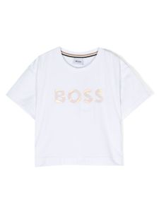 BOSS Kidswear t-shirt en coton à logo imprimé - Blanc