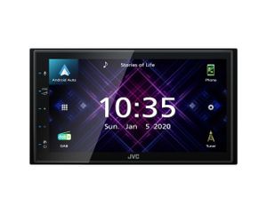 JVC KWM565DBT Autoradio met scherm dubbel DIN Aansluiting voor achteruitrijcamera, DAB+ tuner, Bluetooth handsfree