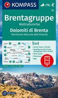 Wandelkaart 73 Brentagruppe - Dolomiti di Brenta | Kompass - thumbnail