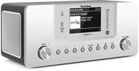 TechniSat DIGITRADIO 574 IR internetradio stereo (DAB+, FM, WLAN, Bluetooth-audiostreaming, 4 inch kleurendisplay, USB, AUX-in, hoofdtelefoonaansluiting, wekker, 10 watt, app/afstandsbediening) zilver