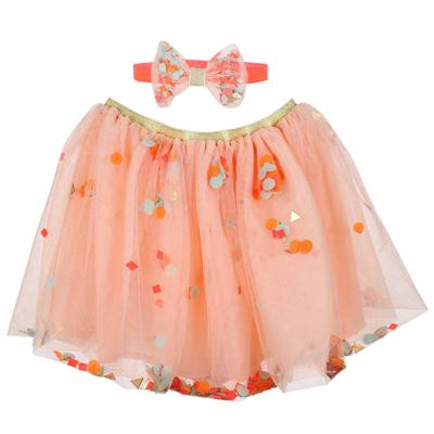 Rokje roze confetti met haarband Meri Meri