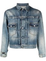 Maison Margiela veste en jean Décortiqué - Bleu