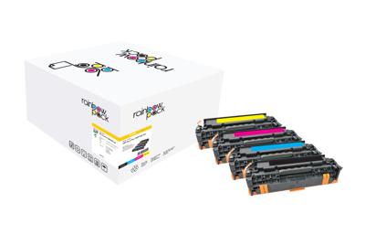 Freecolor M451-4-FRC Toner 2600pagina's Zwart, Cyaan, Geel laser toner & cartridge