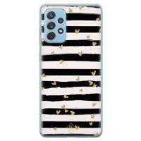 Samsung Galaxy A52 (5G) siliconen telefoonhoesje - Hart streepjes
