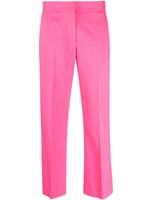 MSGM pantalon court à taille haute - Rose