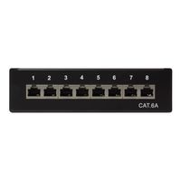 LogiLink NP0018B 8 poorten Patchpaneel CAT 6A 1 HE - thumbnail