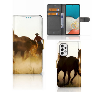 Samsung Galaxy A53 Telefoonhoesje met Pasjes Design Cowboy