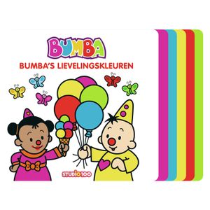 Studio 100 Kartonboek met trapjes Bumba&apos;s lievelingskleuren