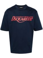 DSQUARED2 t-shirt en coton à logo imprimé - Bleu - thumbnail