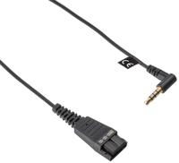 Jabra 8800-00-69 aansluitkabel QD naar jack voor BlackBerry/Apple iPhone zwart, 3,5 mm