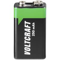 VOLTCRAFT Oplaadbare 9V batterij (blok) 6LR61 NiMH 8.4 V 250 mAh 1 stuk(s) - thumbnail