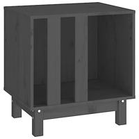 vidaXL Hondenhok 50x40x52 cm massief grenenhout grijs, hondenkooi, houten hondenhuis, houten hondenhokken, houten hondenhok, hondenkooien