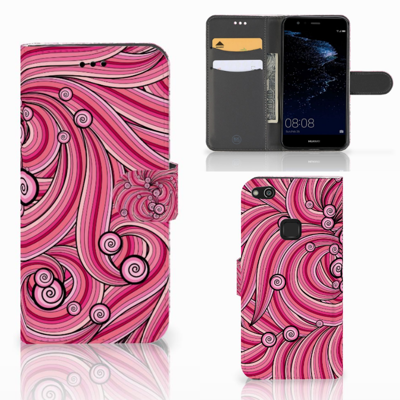 Huawei P10 Lite Hoesje Swirl Pink