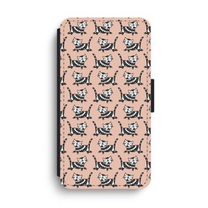 Zwarte poes: iPhone XS Max Flip Hoesje