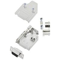 TRU COMPONENTS TCMHDM3509DBSK 7709328 D-sub female connectorset 35 ° Aantal polen: 9 Soldeerkelk 1 stuk(s)