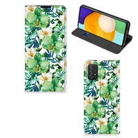 Samsung Galaxy A03s Smart Cover Orchidee Groen - thumbnail