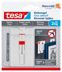 TESA 77777-00000 kledinghaak Binnen Universele haak Rood, Wit 2 stuk(s)