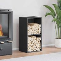 Brandhoutrek 40x30x75 cm koudgewalst staal zwart