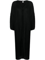 By Malene Birger robe plissée à col v - Noir