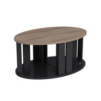 Homemania Salontafel Antella 90x60x41 cm zwart en naturel