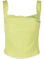 Paris Georgia Tanktop met geplooid detail - Groen