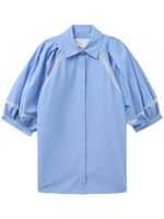 3.1 Phillip Lim polo en coton à col pointu - Bleu