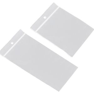 200x Plastic zakjes met gripsluiting 80 x 120 mm en 90 x 100 mm   -