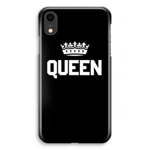 Queen zwart: iPhone XR Volledig Geprint Hoesje