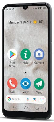 Doro 8100 15,5 cm (6.1") Single SIM Android 10 Go edition 4G USB Type-C 2 GB 32 GB 3000 mAh Grijs