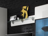 Wandplank HERCULE 120 cm wit