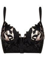 Fleur Du Mal soutien-gorge Lily à broderies - Noir