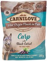 12x300 gr Carnilove dog pouch karper/zwarte wortel hondenvoer