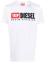 Diesel t-shirt T-Diegor-Div à logo brodé - Blanc