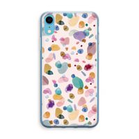 Terrazzo Memphis Pink: iPhone XR Transparant Hoesje - thumbnail