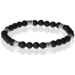 Memphis kralen armband Onyx Tibetaanse kraal