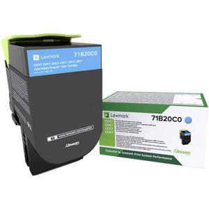 Lexmark Tonercassette (recycling) CS317 CS417 CS517 CX317 CX417 CX517 Origineel Cyaan 2300 bladzijden 71B20C0